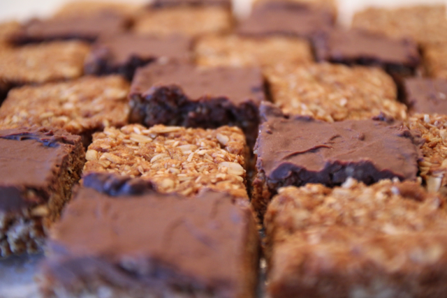 Chocolate and plain Crunchies